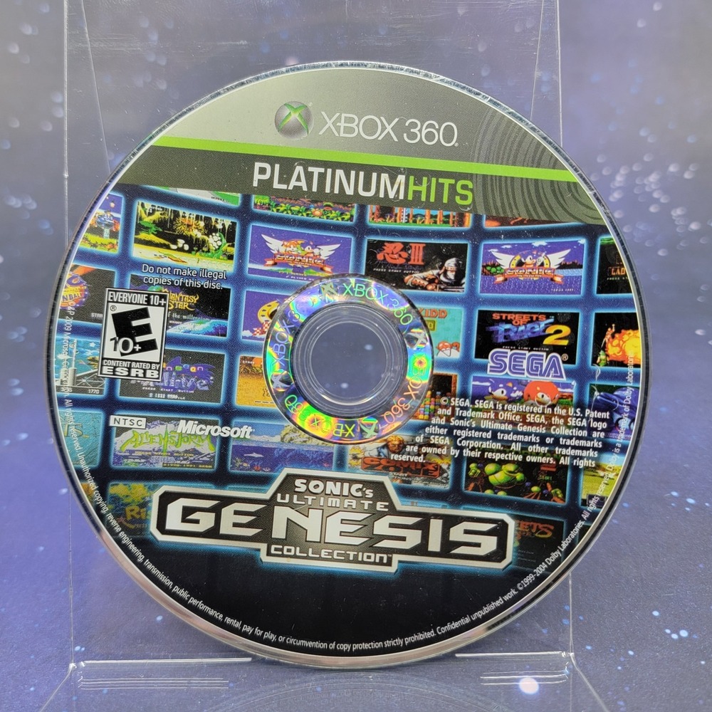 Sonic's Ultimate Genesis Collection (Microsoft Xbox 360) Video Game Disc Only